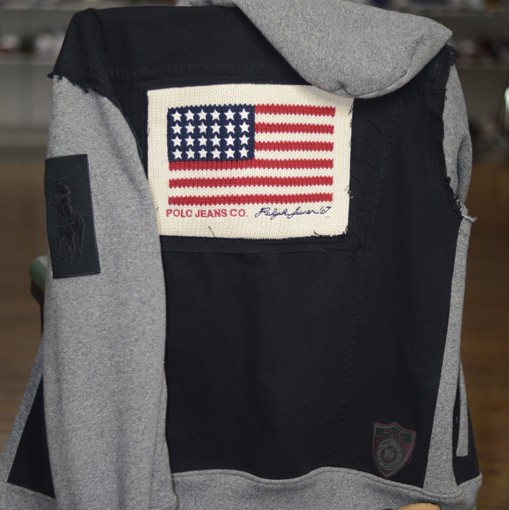 NWOT Upcycled Polo Jacket